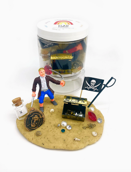 Pirate Treasure Play Dough-To-Go Kit