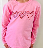 LS Light Pink Hearts Trio