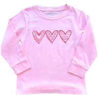 LS Light Pink Hearts Trio