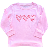 LS Light Pink Hearts Trio