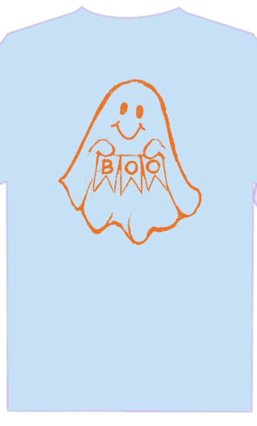 SS Light Blue BOO Ghost T-Shirt