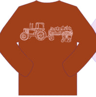 LS Burnt Orange Hayride T-Shirt