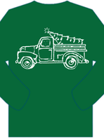 LS Green Truck with Tree T-Shirt
