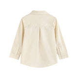 Sand Beige Reindeer Dress Shirt