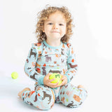 Dogs Bark Bamboo Toddler Pajamas