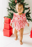 Leah Romper in Dainty Bows