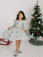 Gwendolyn Dress in Holiday Stamps