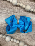 4.5" Classic Scalloped Hair Bow | Clip or Headband