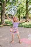 Ruffle Skort in Sunshine Tile