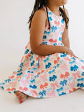 Sofia Dress in Patriotic Bows