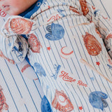 Newborn Knotted Gown - All Star