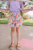 Ruffle Skort in Sunshine Tile