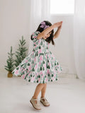 Aura Poplin Dress in Christmas Tree
