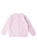 Girls Baby Pink Lightweight Pointelle Cardigan