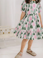 Aura Poplin Dress in Christmas Tree