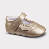 Amina Crib Shoe-Gold