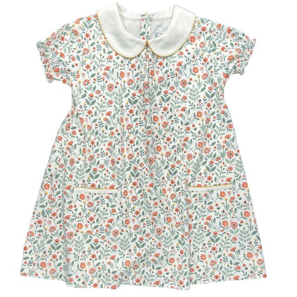 Fall Floral Twirling Pocket Dress