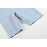 Light Blue Nativity Smocked Overalls