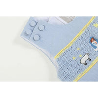 Light Blue Nativity Smocked Overalls