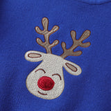 Blue Reindeer Christmas Sweater