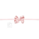 1/4" Nylon Pantyhose Headband with Grosgrain Bow