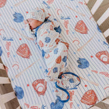 Newborn Knotted Gown - All Star