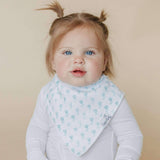 4 Pack Baby Bandana Bibs - Claire