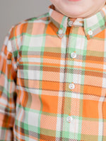 Autumn Plaid Collared Button Down Shirt