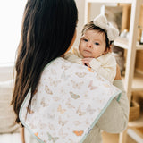 3 Pack Premium Burp Cloths - Flora
