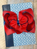 5" Classic Moonstitch Boutique Bows Girls Hair Accessories | Clip or Headband
