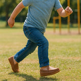 Tan Thaddeus Boys Slip-On Moccasin