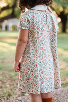 Fall Floral Twirling Pocket Dress