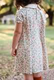 Fall Floral Twirling Pocket Dress
