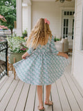 Emile Dress in Wildflower Grid