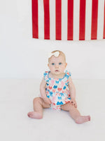 Maylen Poplin Bubble in Patriotic Bows