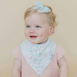 4 Pack Baby Bandana Bibs - Claire