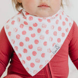 4 Pack Baby Bandana Bibs - Claire