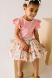 Flutter Tee in Dusty Rose