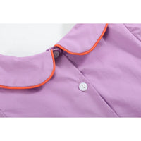 Purple Halloween Scene Girls Dress