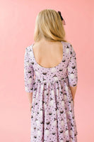 Emile Dress in Purple Cauldron