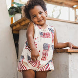 American Flag Bubble Romper
