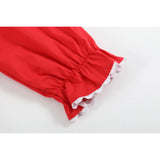 Red Ruffle Christmas Tree Dress