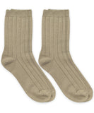 Jefferies Socks School Uniform Bamboo Wide Rib Crew Socks 2 Pair Pack