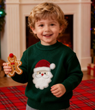 Green Santa Christmas Sweater