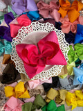 5.5" Oversize Scalloped Hair Bow | Clip or Headband