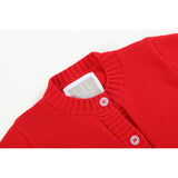 Red Christmas Tree Knit Cardigan