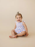 Smocked Red, White and Bows Bamboo Bubble