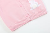 Pink Knit Easter Bunny Cardigan