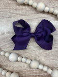 4.5" Classic Scalloped Hair Bow | Clip or Headband