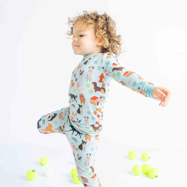 Dogs Bark Bamboo Toddler Pajamas